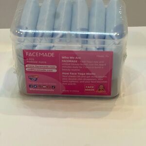 2x Facemade Blue Powder Puffs (2 cases/ 12 powder puffs)